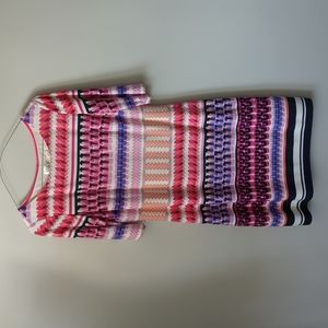 Eliza J Bright Geometric Print Sheath Dress